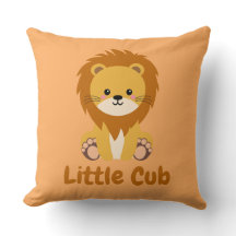 Little Cub Throw Pillow 
