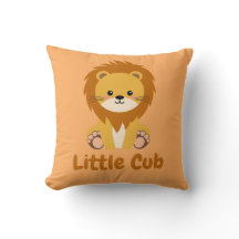 Little Cub Throw Pillow 