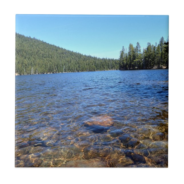 Little Cultus Lake, OR Ceramic Tile (Front)