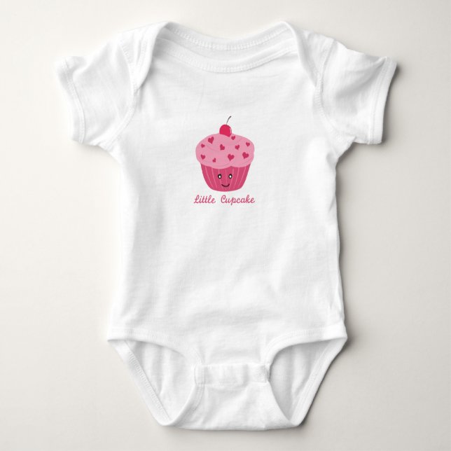 Little Cupcake Baby Jersey Bodysuit (Front)