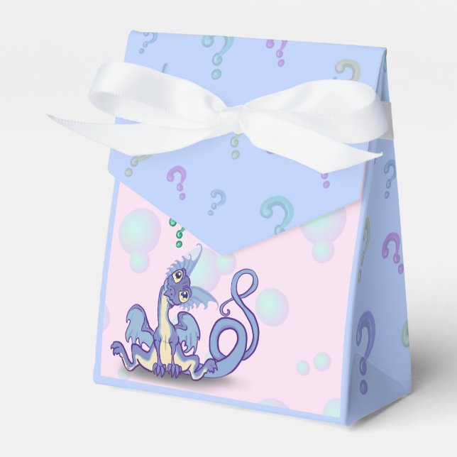 Little Curious Dragon Favor Boxes (Front Side)