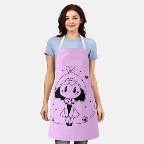 Little Cute Anime Girl Apron