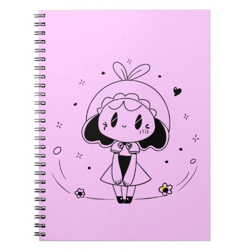 Little Cute Anime Girl Notebook