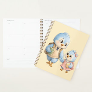 Little Cute Bird Weekly Planner Notebook