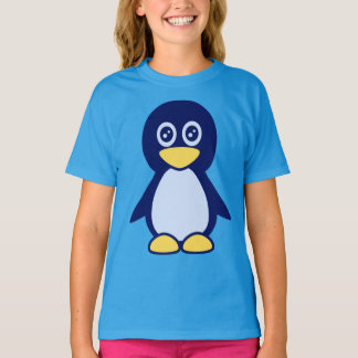 Little Cute Blue Penguin T-Shirt