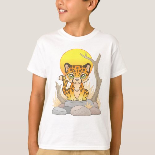 little cute cheetah T_Shirt