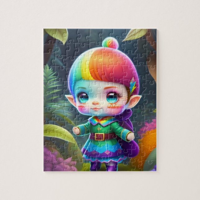 Little Cute Elf Girl Jigsaw Puzzle (Vertical)