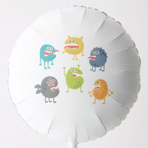 Little cute funny monsters balloon