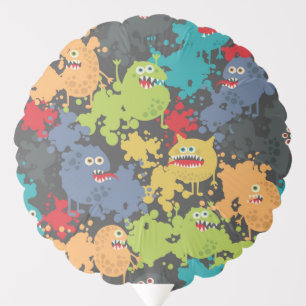Little cute funny monsters balloon