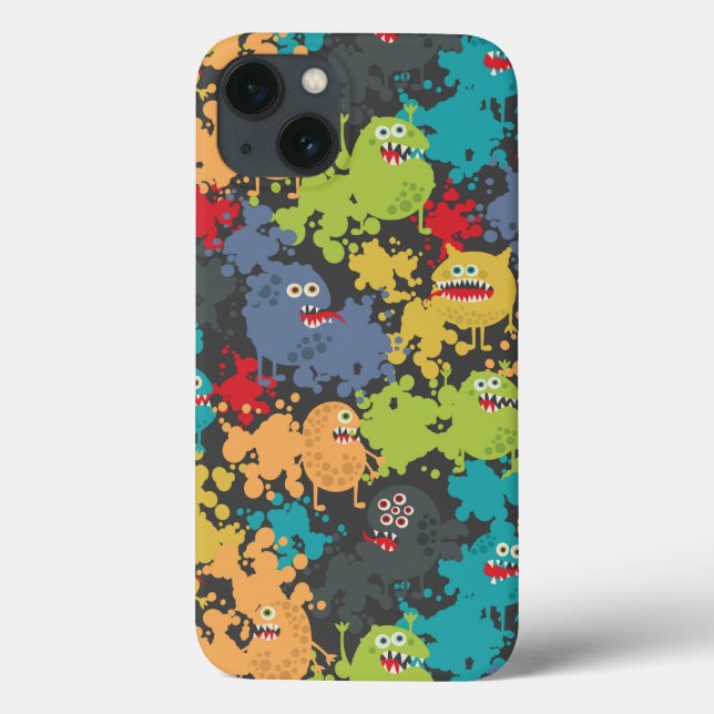 Little cute funny monsters Case-Mate iPhone case (Back)