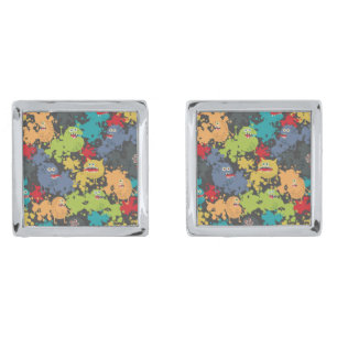 Little cute funny monsters cufflinks