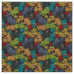 Little cute funny monsters fabric