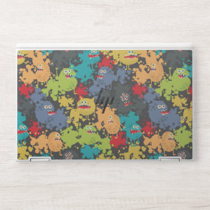 Little cute funny monsters HP laptop skin