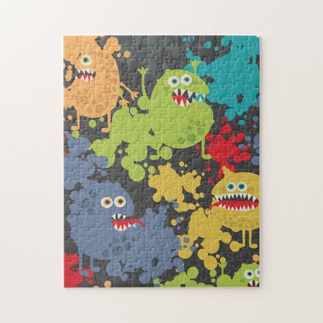Little cute funny monsters jigsaw puzzle (Vertical)
