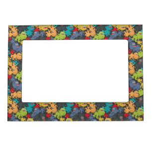 Little cute funny monsters magnetic frame