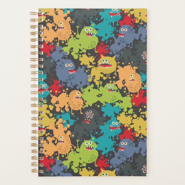 Little cute funny monsters planner (Front)