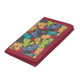 Little cute funny monsters tri-fold wallet