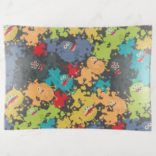Little cute funny monsters trinket tray