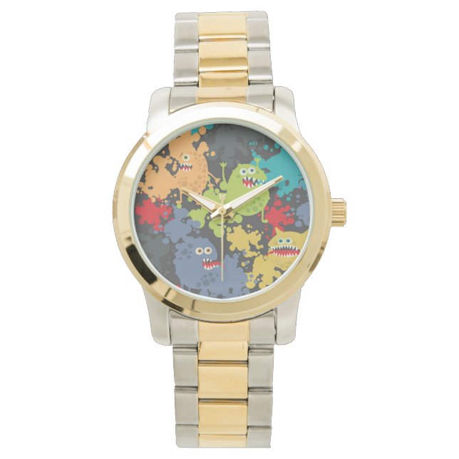 Little cute funny monsters watch (Front)