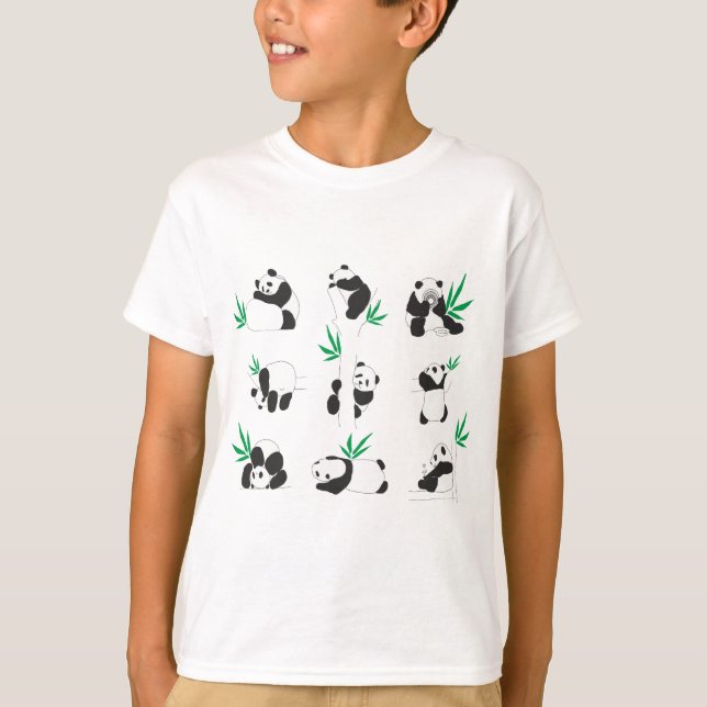 Little cute pandas T-Shirt (Front)