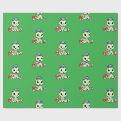 Little Cute Turtle Wrapping Paper