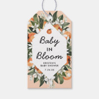 Little Cutie Baby In Bloom Baby Shower Favor Gift Tags