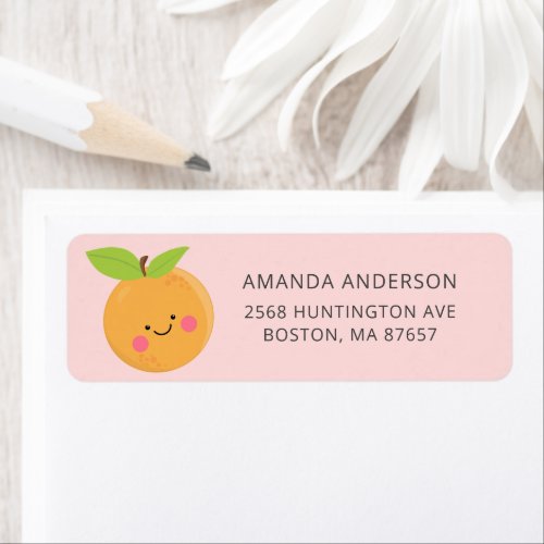 Little Cutie Baby Shower Address Label