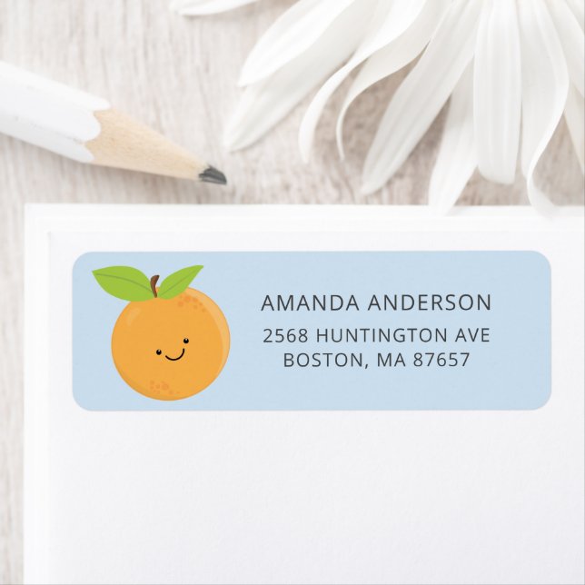 Little Cutie Baby Shower Address Label (Insitu)