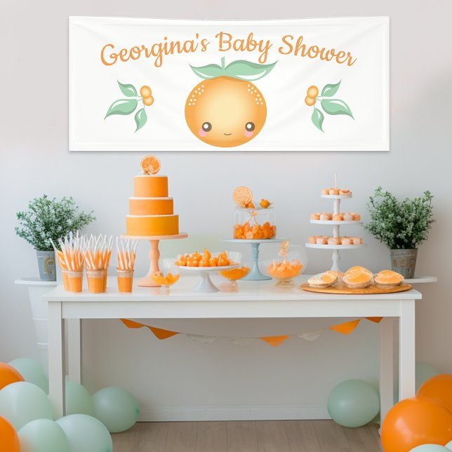 Little Cutie Baby Shower Banner (Creator Uploaded)