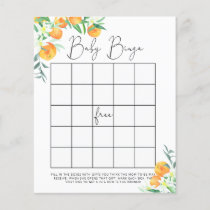 Little cutie Baby shower bingo game