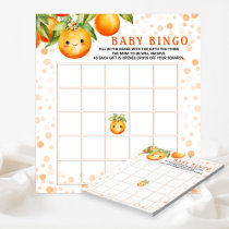 Little Cutie Baby Shower Bingo Game Cards Notepad