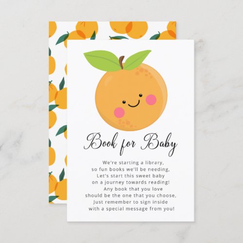 Little Cutie Baby Shower Book for Baby Card