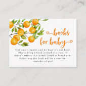 Little Cutie Baby Shower Book Request Enclosure Card (Front)