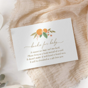 Little Cutie Baby Shower Books for Baby Enclosure Card