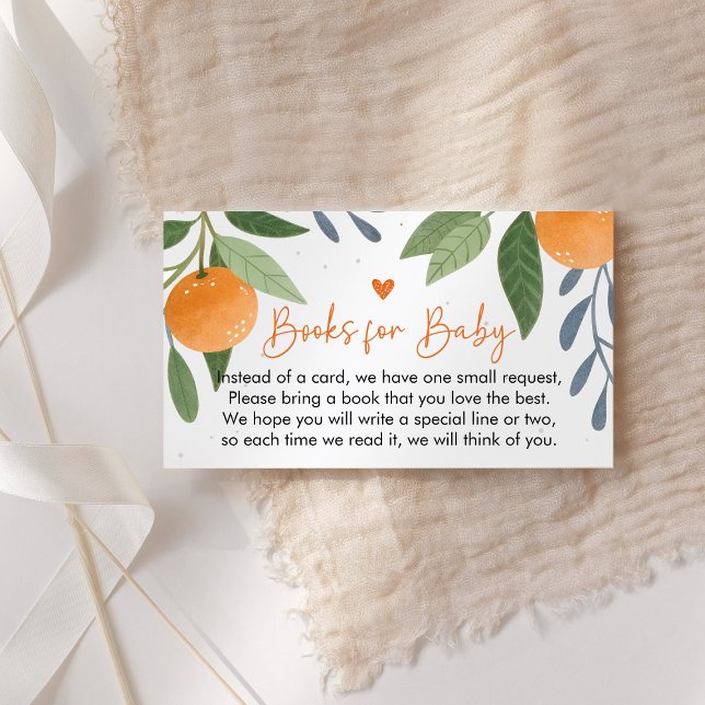 Little Cutie Baby Shower Books For Baby Enclosure Card (A Little Cutie Books For Baby Cards)