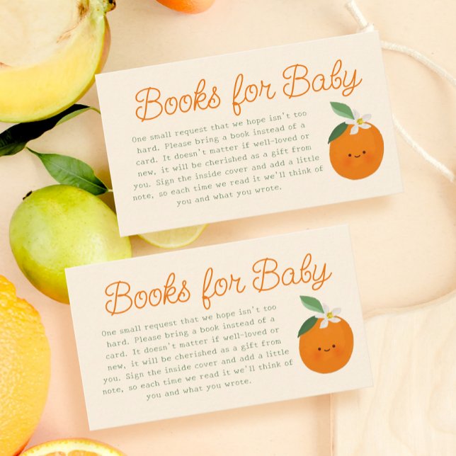 Little Cutie Baby Shower Books for baby  Enclosure Card (Creator Uploaded)