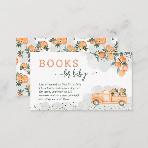 Little Cutie Baby Shower Books for Baby Enclosure Card