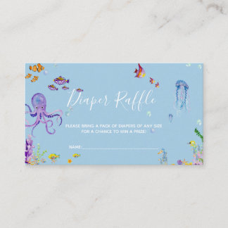 Little cutie baby shower diaper raffle ticket