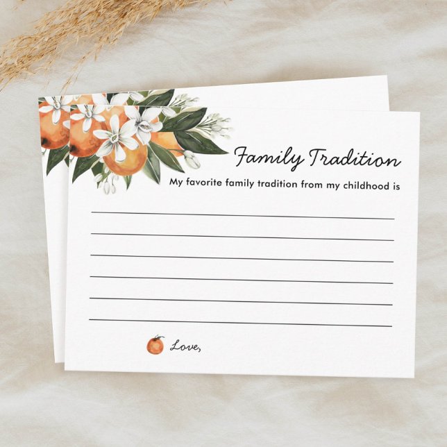 Little Cutie Baby Shower Family Traditions Postcard (Creator Uploaded)