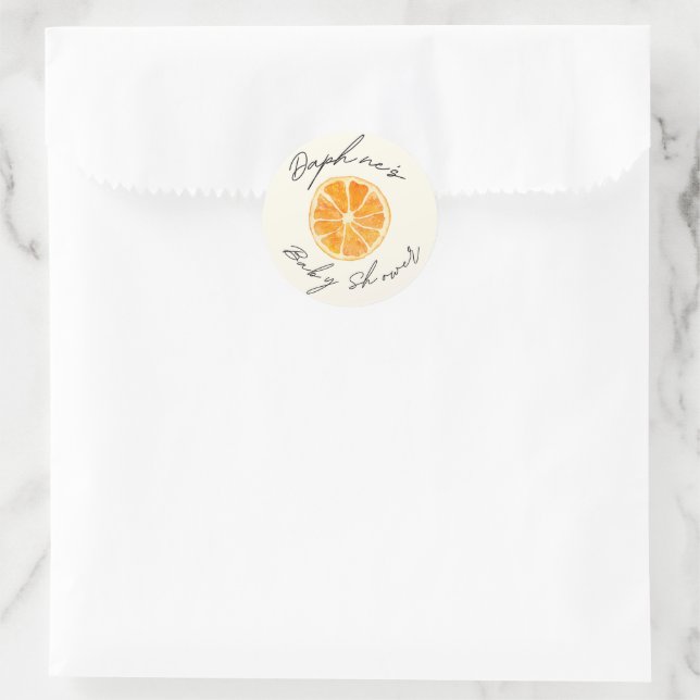 Little Cutie Baby Shower Favor Stickers (Bag)