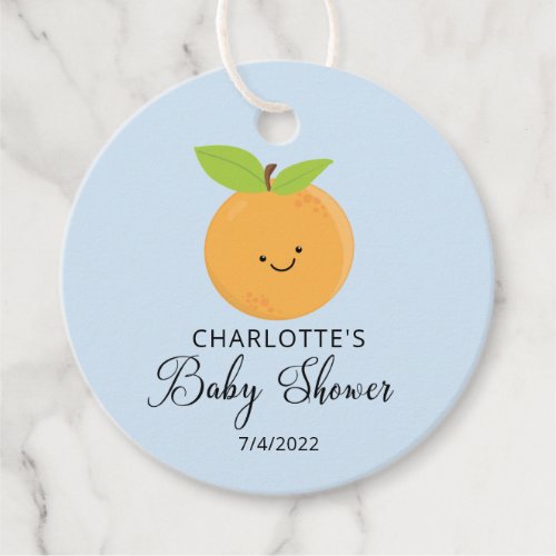 Little Cutie Baby Shower Favor Tags