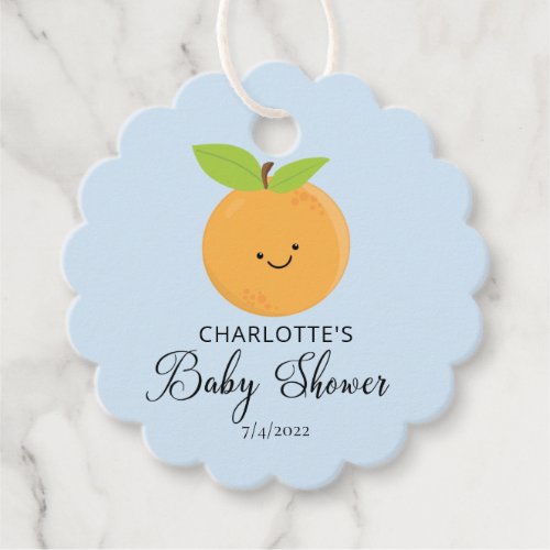 Little Cutie Baby Shower Favor Tags