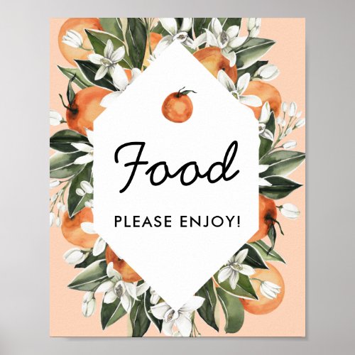 Little Cutie Baby Shower Food Buffet Sign