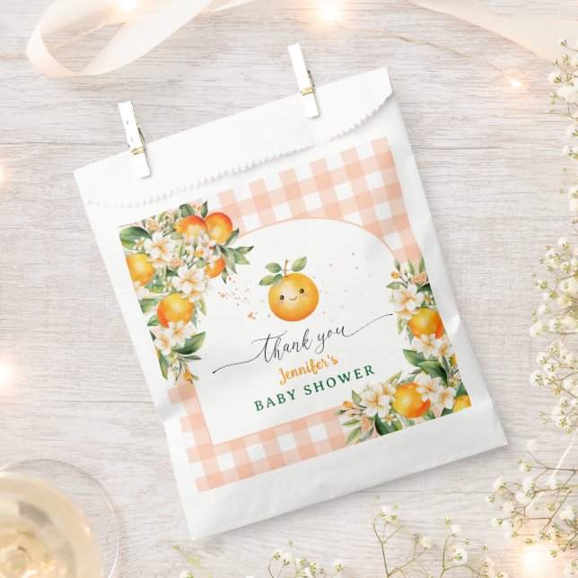 Little Cutie Baby Shower Gender Neutral Favor Bag (Clipped)
