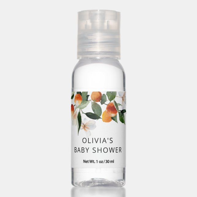 Little cutie baby shower hand sanitizer (Front)