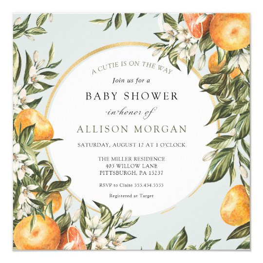 Little Cutie Baby Shower Invitation | Zazzle.com