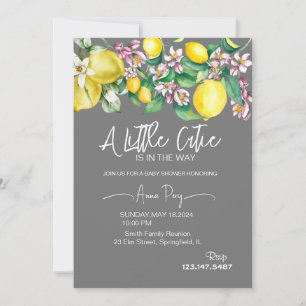 little cutie baby shower invitation