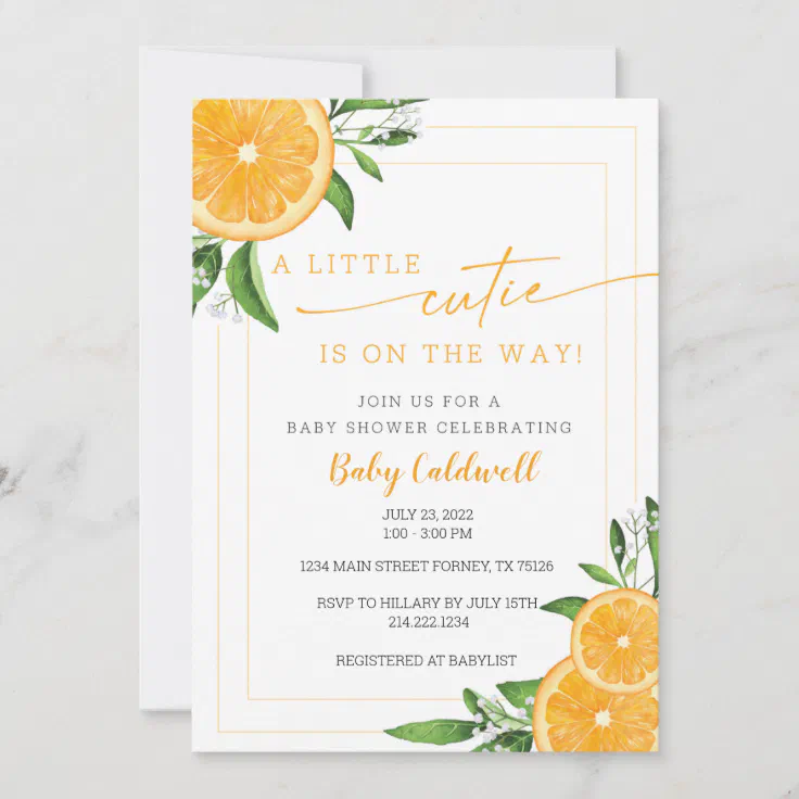 LITTLE CUTIE BABY SHOWER INVITATION Zazzle