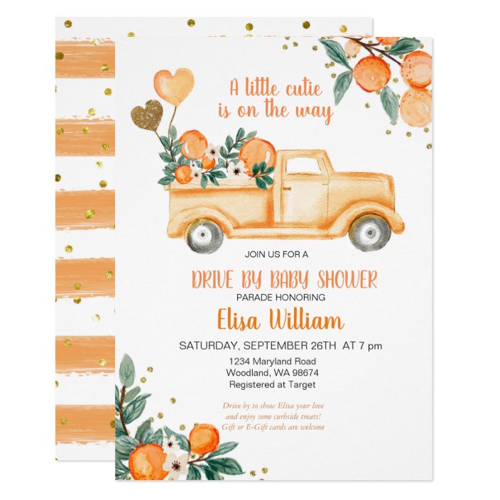 Little Cutie Baby Shower Invitation