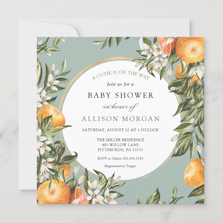 Little Cutie Baby Shower Invitation Zazzle